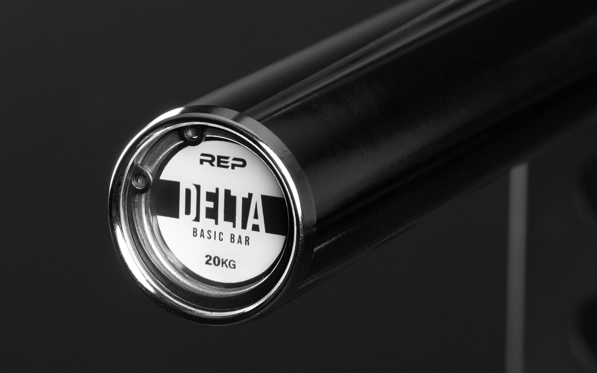 Rep Fitness Delta Basic Bar - versatile barbell perfect for powerlifting, functional fitness, and more - IPF and weightlifting knurl marks, compatible with all standard 2