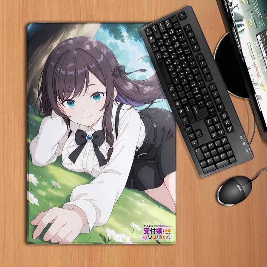 Amazon.co.jp: ギルドの受付嬢 アリナ・クローバー ラバーマット