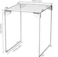 Vista 5 de Neudeco Kit de organización de casillero de 5 piezas, incluye estante organizador de casillero de malla, agujero magniético para bolígrafo