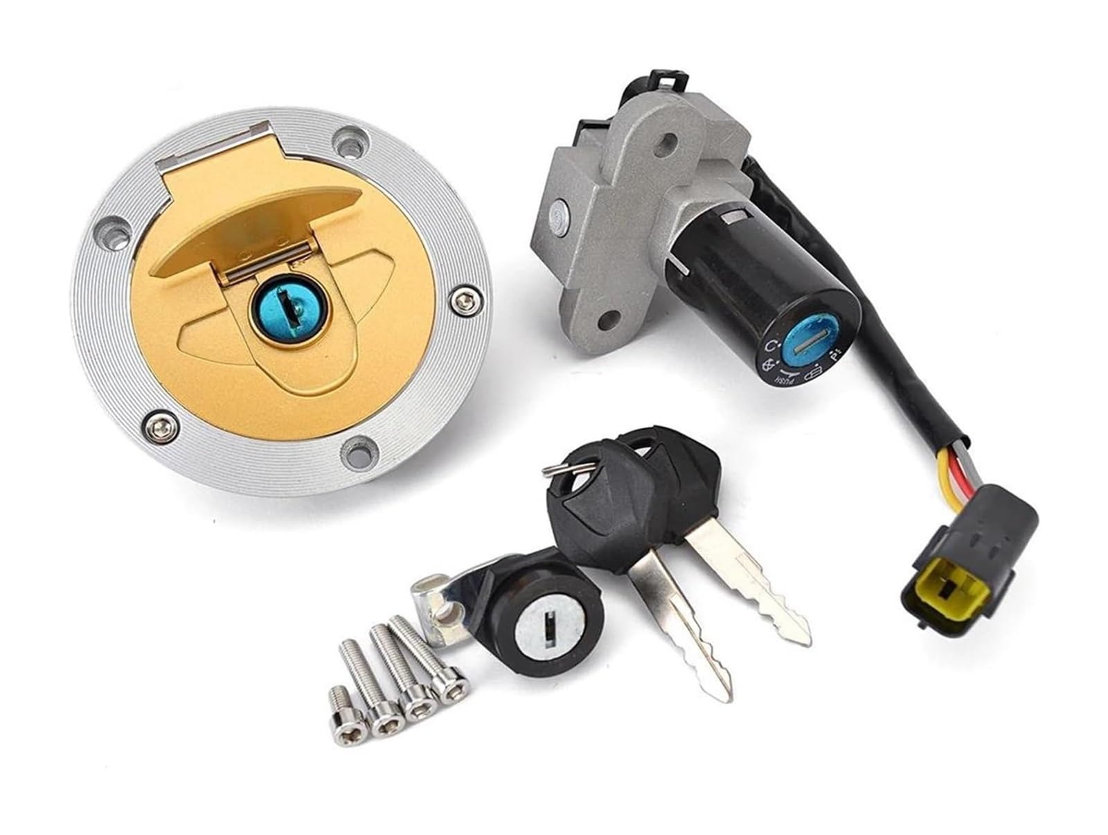 Cerradura De Encendido para Ducati para ST4S 2002 para ST3 2003-2007 para 1098 2008-2013 Interruptor Arranque Accesorios Motocicleta Cerradura Encendido Combustible