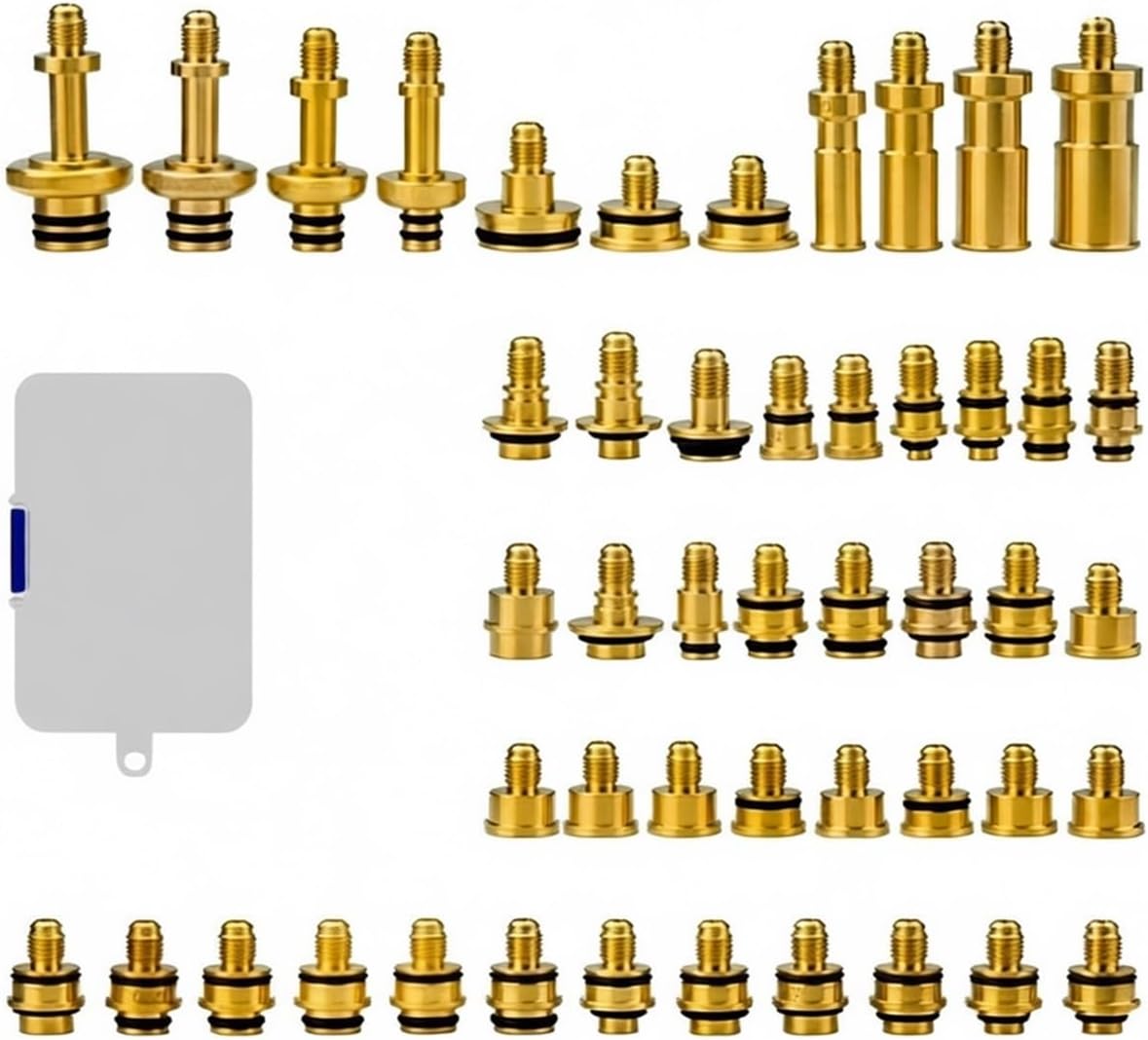 Comprehensive 114pcs Universal A/C Leak Test Tool Kit - Automotive Air Conditioning Detector for Compressor & Condenser Repair