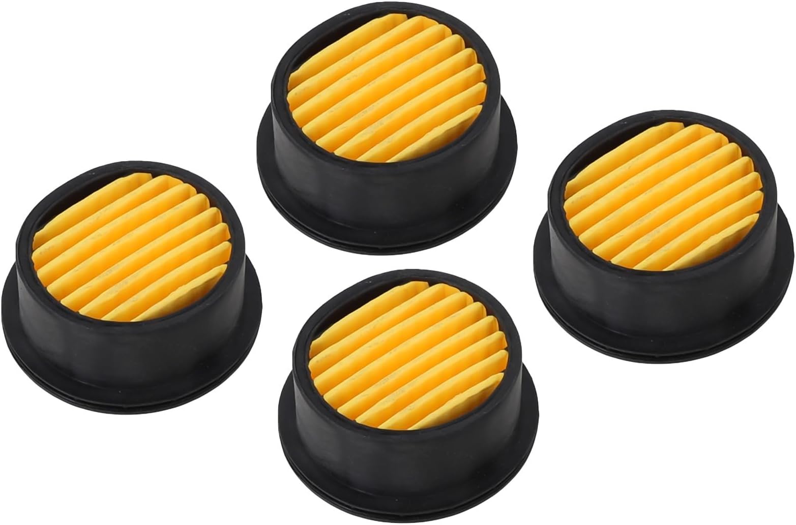 Air Compressor Filter Elements Silencer Muffler Replacement Parts Noise Suppressor for Pneumatic Workshop Tools Vacuum Pump Plastic 4 Pieces