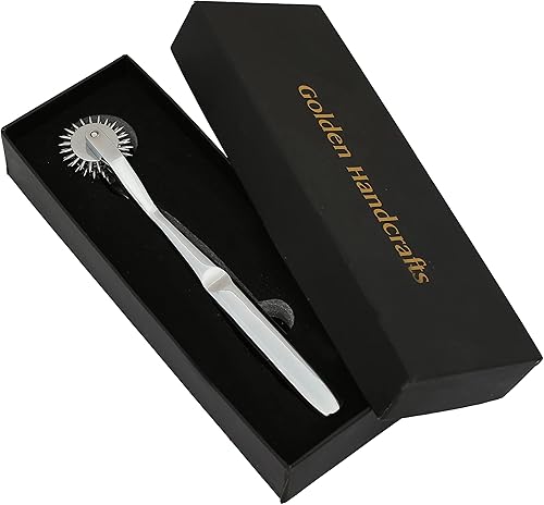 Miniatura 6 de Wartenberg Neuro Pinwheel - Rueda de acero inoxidable para instrumentos de diagnóstico, 3 cabezales, molinete fuerte, color plateado