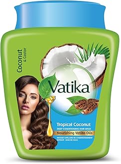 Hot Oil Hair Mask - Tropical Coconut & Castor Oil & Multivitamin for Dry, Damaged, Nourishing & Strengthening, Deep Conditioning for Soft, Smooth - 500ml