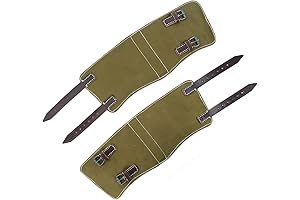 Epic German Army WW2 Olive Gaiters Shoes Brown Leather
