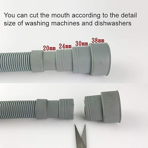 Miniatura 3 de lasenersm Manguera universal de extensión de drenaje para lavadora de 4.9 pies (4.9 ft)