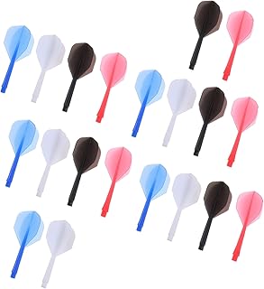 BESPORTBLE Brinquedos Voadores De Cauda De Dardo 20 Peças Dardos Profissionais Brinquedos Ao Ar Livre Para Crianças Dardos De Ponta De Aço Hastes De Dardo E Voos Voos De Dardo Caudas