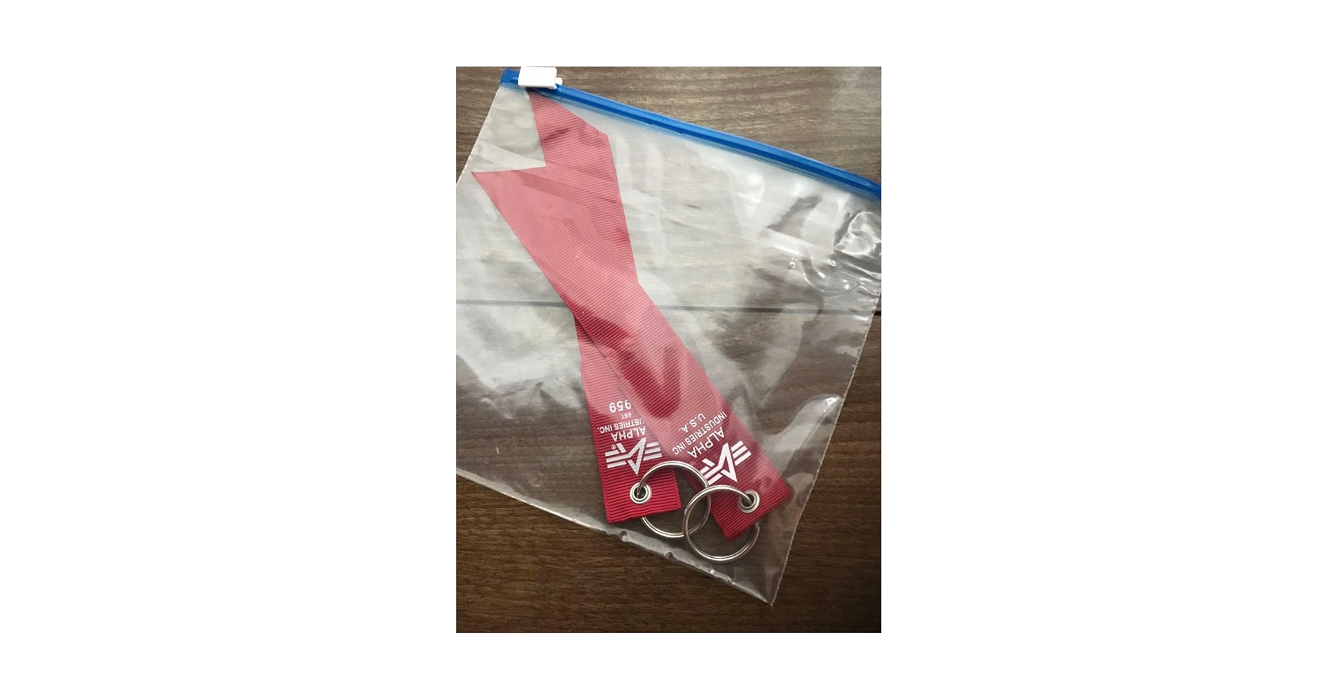 Amazon.co.jp: 2pcs Alpha Industries Red Tag Red Ribbon ALPHA