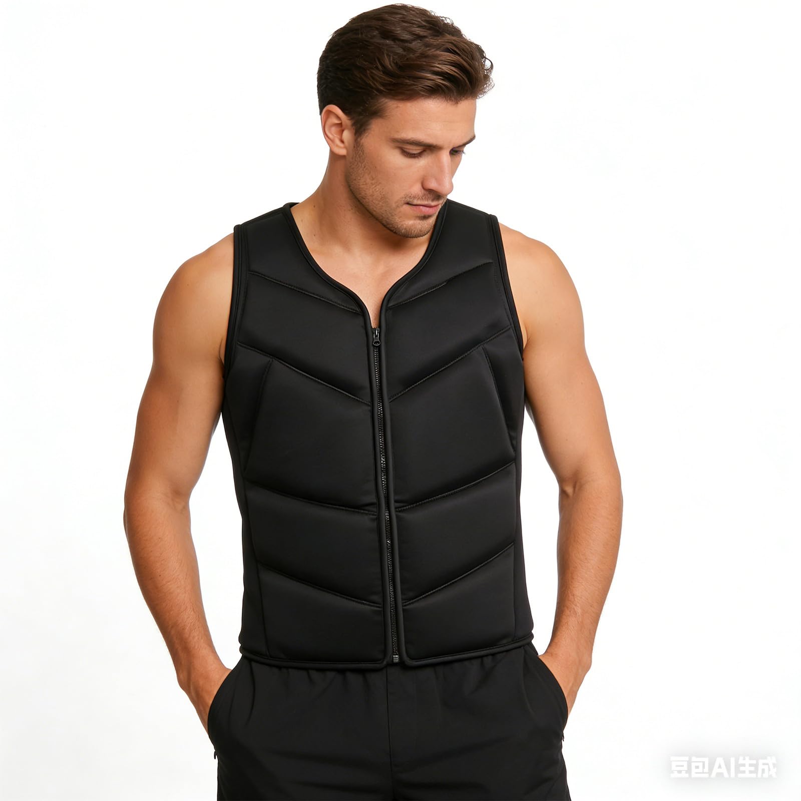 Generisch Costume da bagno per adulti con galleggiamento, ideale per sport acquatici, surf, attività in spiaggia, disponibile in taglie forti