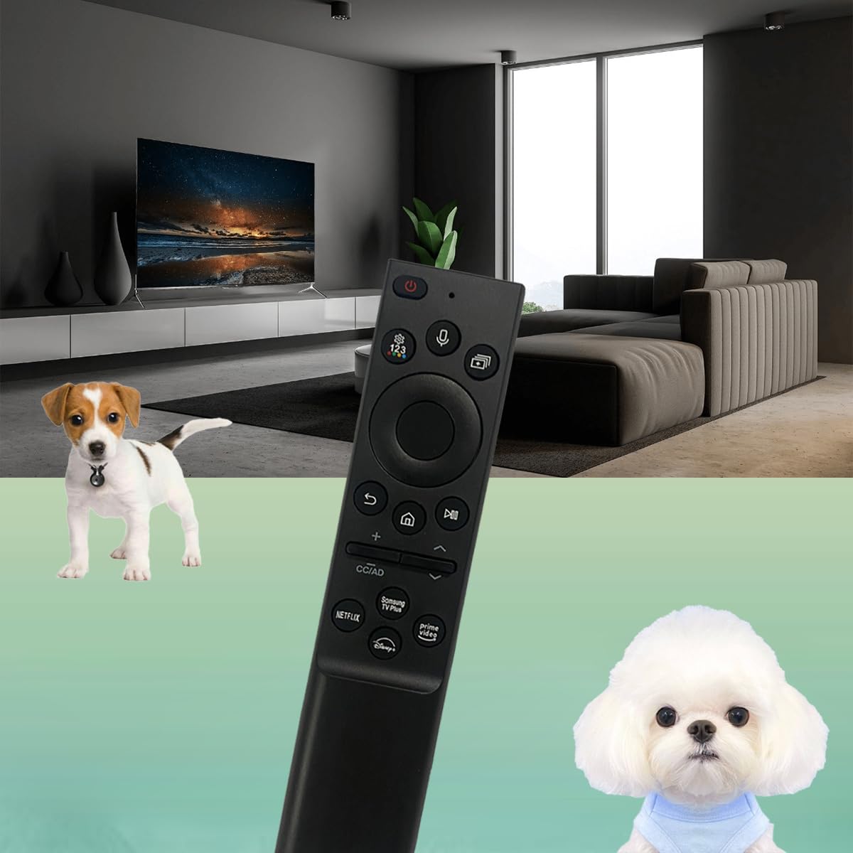 Zamiennik pilota głosowego do Samsung Crystal DU7200 Series HDR Smart TV UN43DU7200FXZA UN50DU7200FXZA UN55DU7200FXZA UN60DU7200FXZA UN65DU7200FXZA UN70DU7200FXZA UN75DU7200ZA FXUN85DU7200ZA 0FXZA