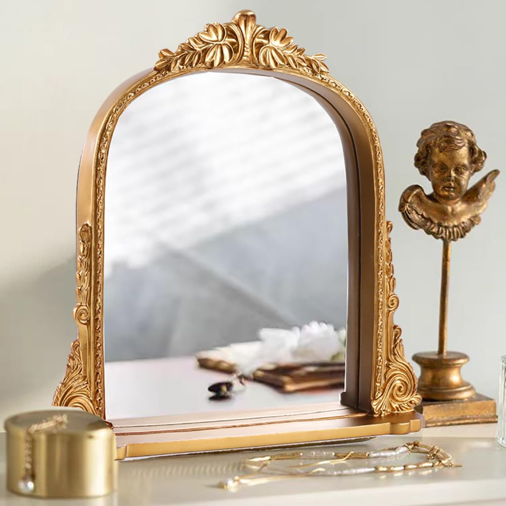 Amazon.com: SIKOO 8x10 Inch Arched Vintage Mirror with Shelf