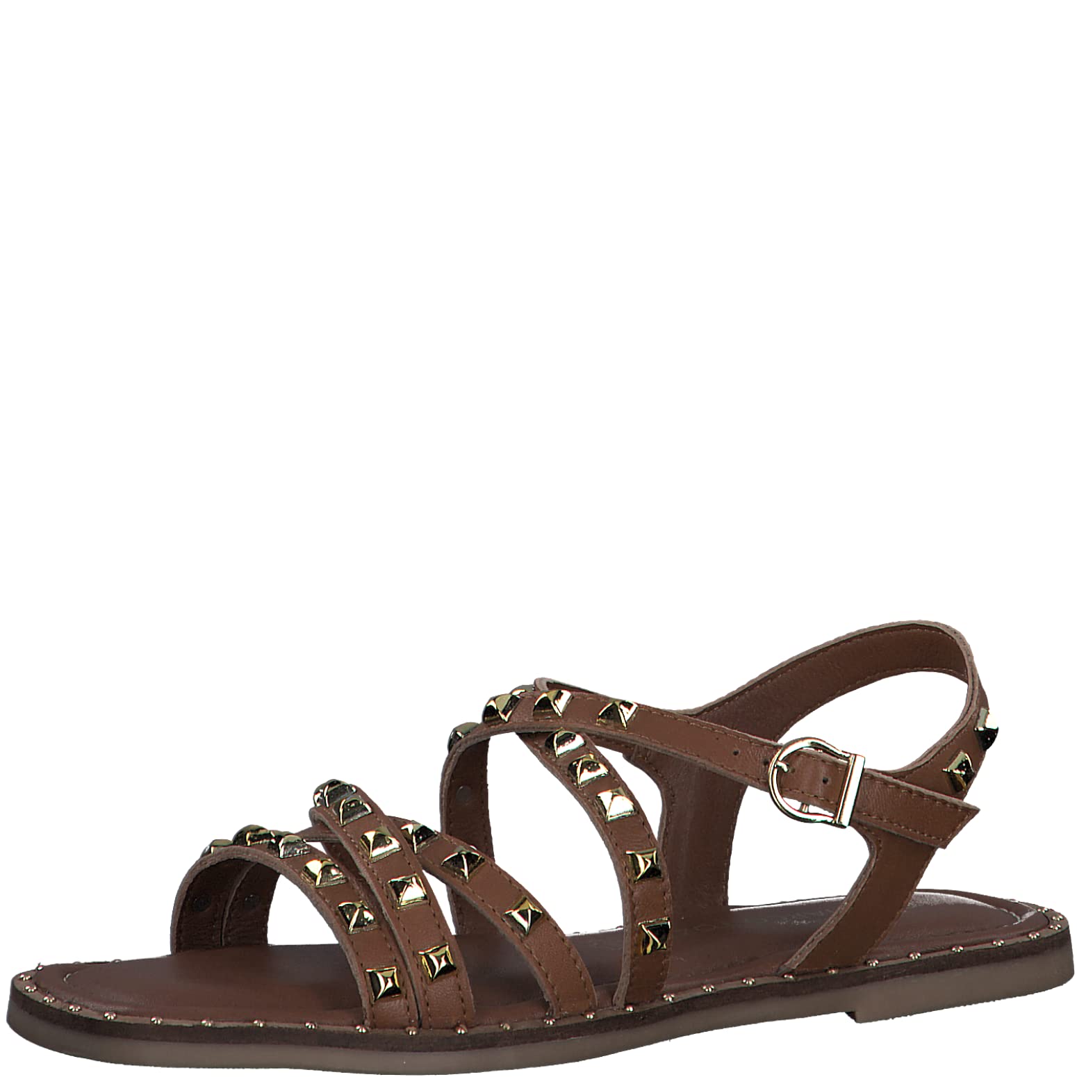 MARCO TOZZI Women's 2-2-28112-20 Sandals, Cognac Comb, 6 UK