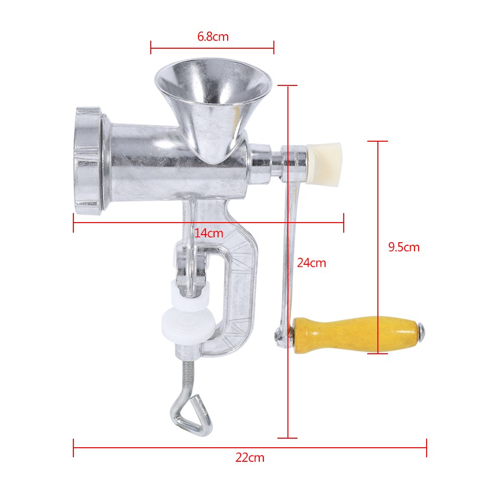 B08Fd4Y3J9,Aluminium Alloy Hand, Ope e Manual Meat Grinder Sausage Beef Mincer Table Kitchen Home Tool