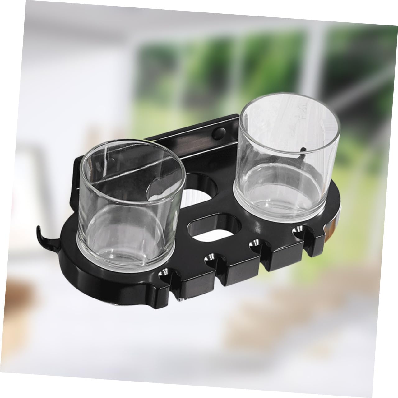 Soporte de Cepillo de Dientes de Aluminio sin portacepillos de Dientes de Golpe Gratis Negro