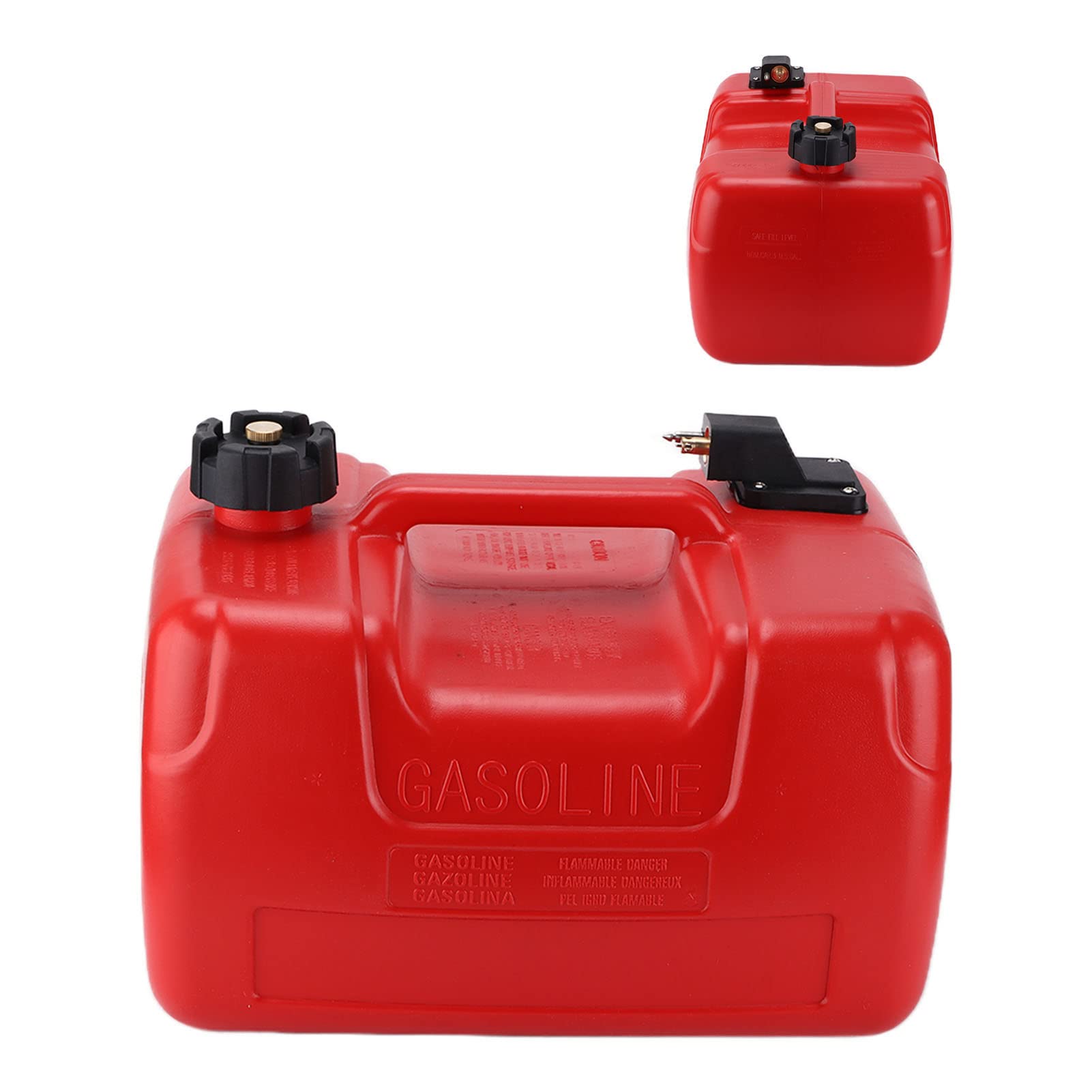 Bootskraftstofftank, Tragbarer Kraftstofftank, Marine-Außenbord-Kraftstofftank 12 L, Rot, Tragbar, Leicht, Plug-and-Play-Ersatz