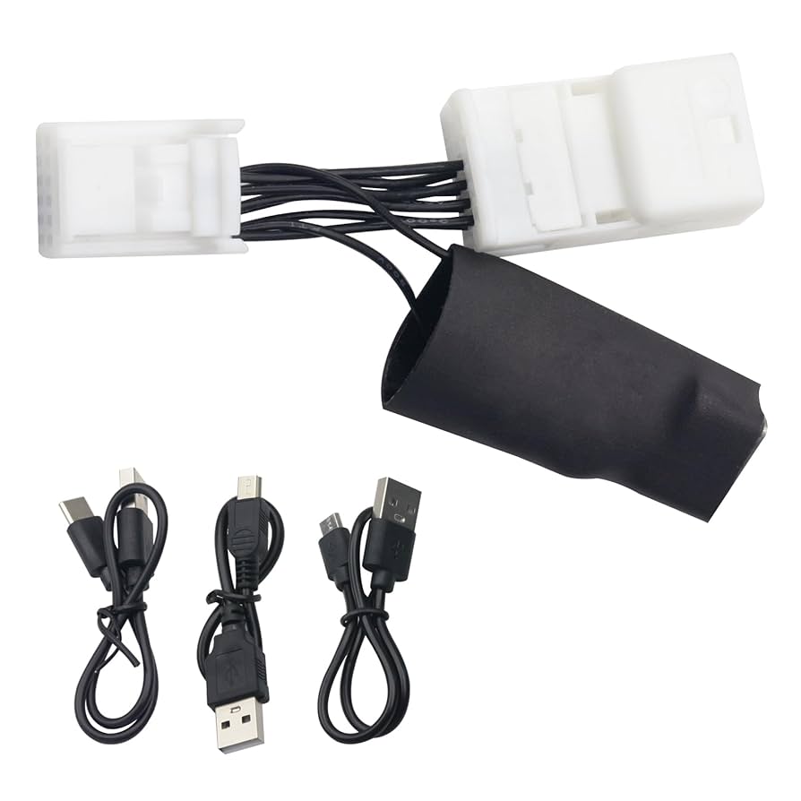 Dongar Dashcam Power Adapter (10-pin Type H Dashcam Power Adapter 8 Pin (Model A) Custom For Honda Civic CR-V Accord HRV And More,Hide The Wires, GPS Radar Mirror Camera Dash Cam Rearview