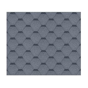 TIMBELA Bitumenshingles-set, hexagonaal, Rock H516GREY, grijs, bitumen dakbedekking M516 voor tuinhuis