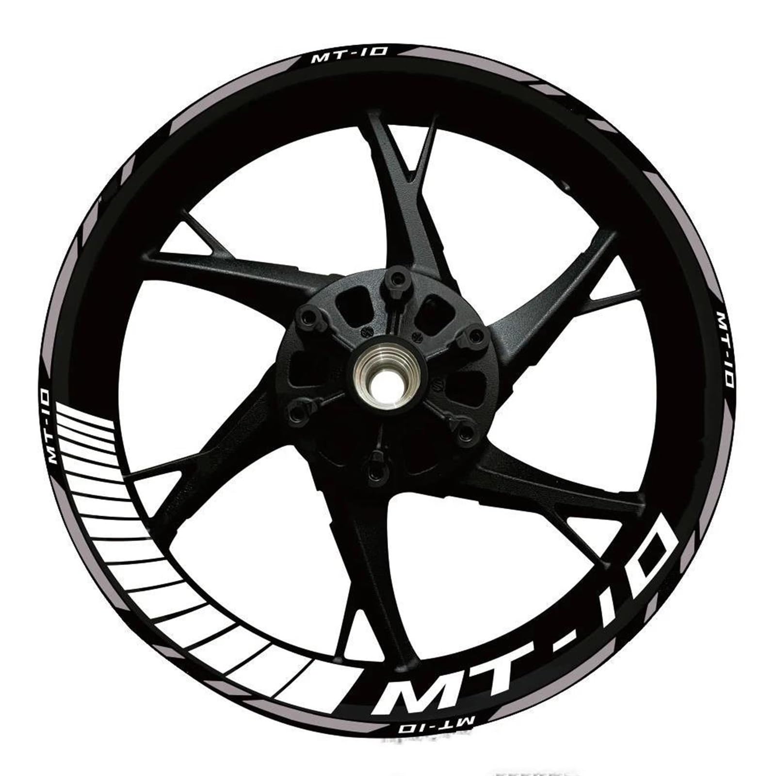 Stickers Motorcycle Accessories Wheel Stickers Reflective Decals Rims for Yamaha MT10 MT-10(Style 28)