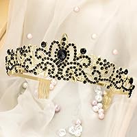 Vista 8 de Corona, coronas para mujer, tiaras para mujer, corona de princesa, corona de cumpleaños, tiaras y coronas para mujer diadema de cumpleaños, Aleación