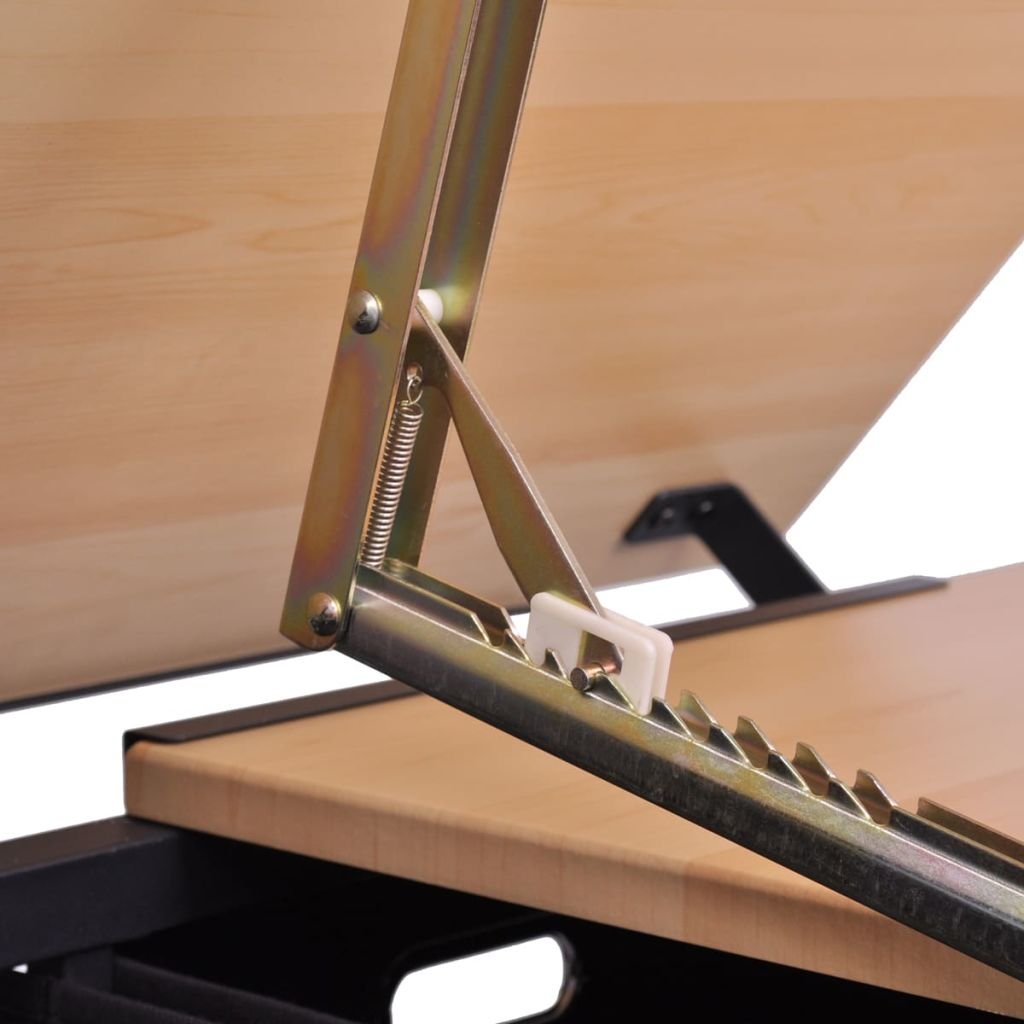 Mesa de Dibujo con Superficie Inclinable y Doble Área de Trabajo, Ajustable en Altura, para Diseñadores y Artistas