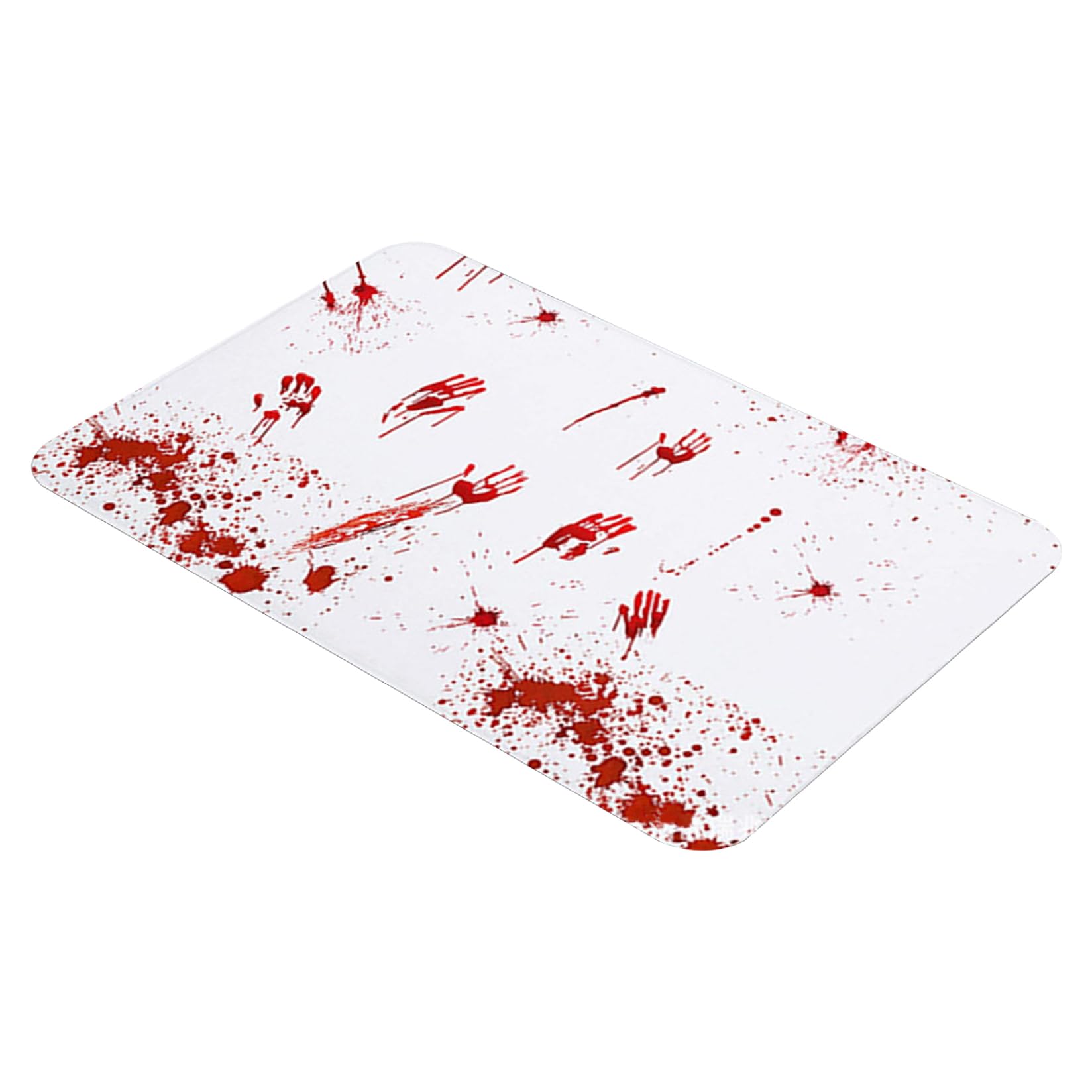 CNAFGBGG Blood Bath Mat Spooky Blood Hand Scary Halloween Bath Mat Polyester Soft Water-Absorbent Non-Slip Creepy Halloween Bathroom Decor for Kitchen Bathroom, 15.6x23.6 Inch..