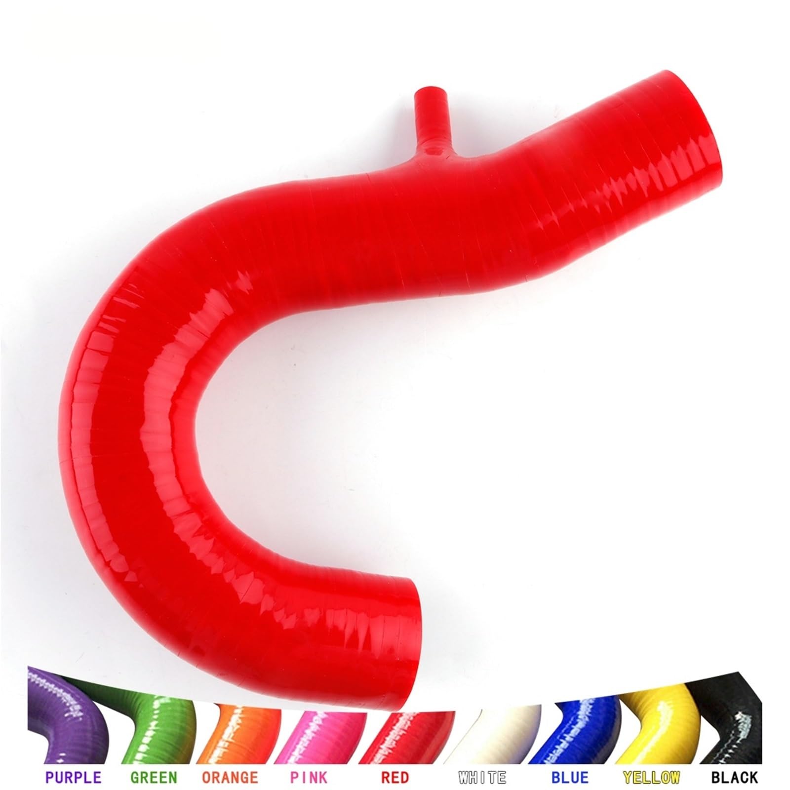 Mod silnik wąż chłodzący Pasuje do Smart Fortwo 451 1.0L 61 KM 71 2008-2014 2009-2013 Silikonowy wąż wlotowy powietrza doładowującego(Black)