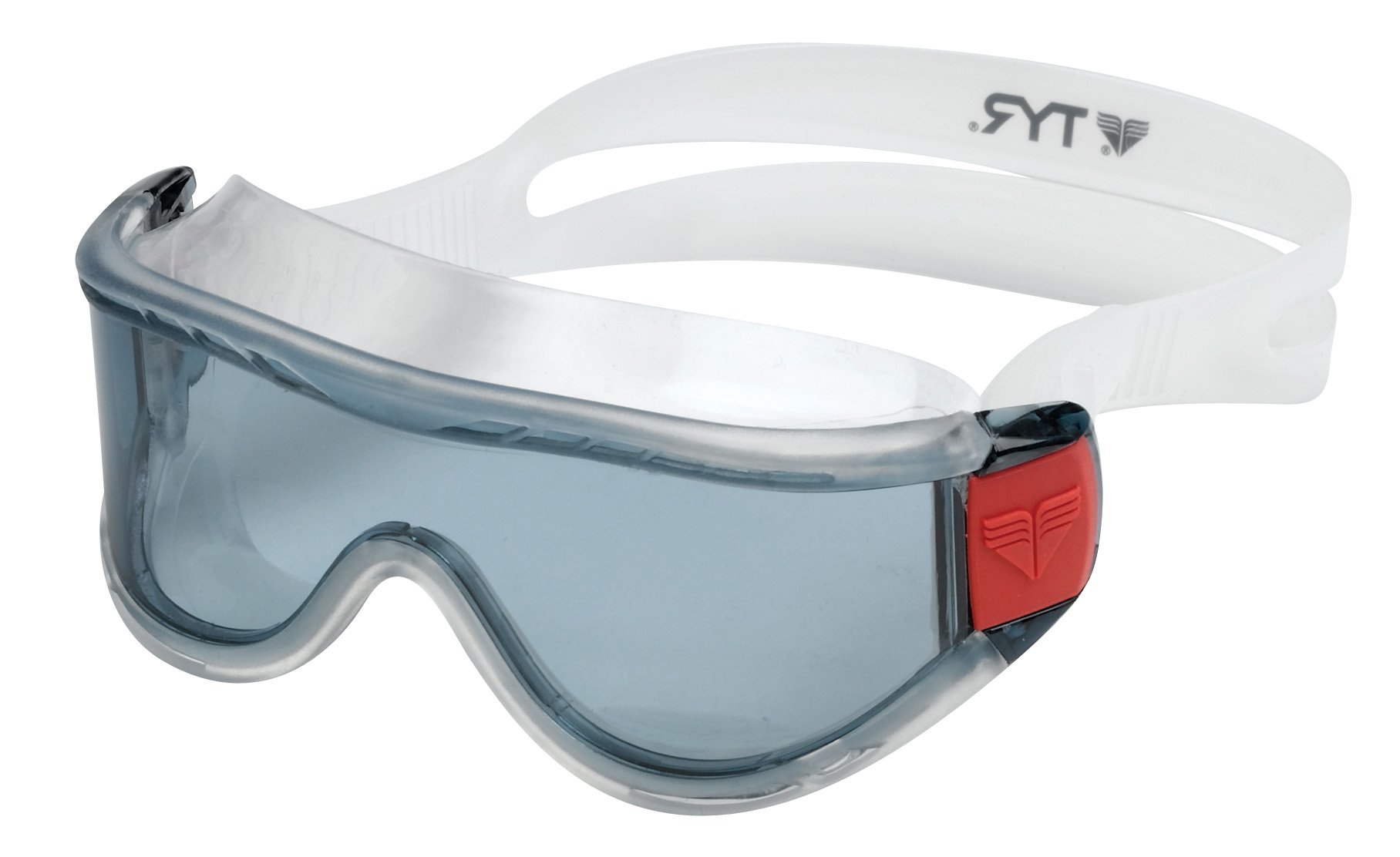 TYR Arc 180 Water Sports Mask (Smoke/Red Clip)