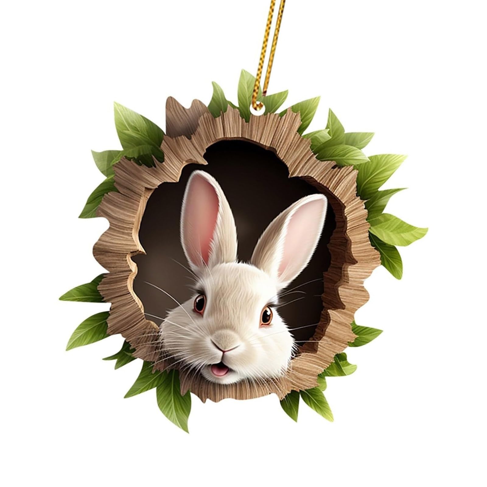 Easters Themed Rabbits Hanging Decors Enhances Holiday Atmospheres Delicate Rabbits Display Ornament Acrylic Texture Colorful Easters Hanging