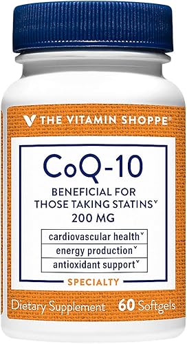 Miniatura 6 de The Vitamin Shoppe CoQ-10 200mg - Beneficioso para aquellos que toman estatinas - Apoya la salud cardíaca y celular y la producción de energía