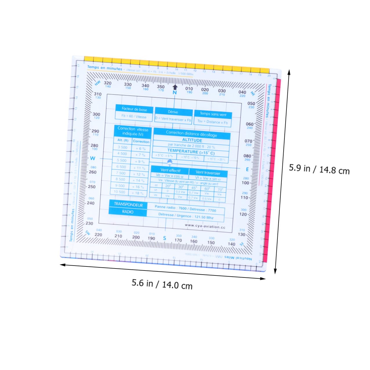 Règle Carrée Aviation Calculateur De Vol Aéronautique Échelle De Vecteur De Vol Avec Fonction Compas Outil De Mesure Pour Dessin Technique Étudiants Et Charpentiers