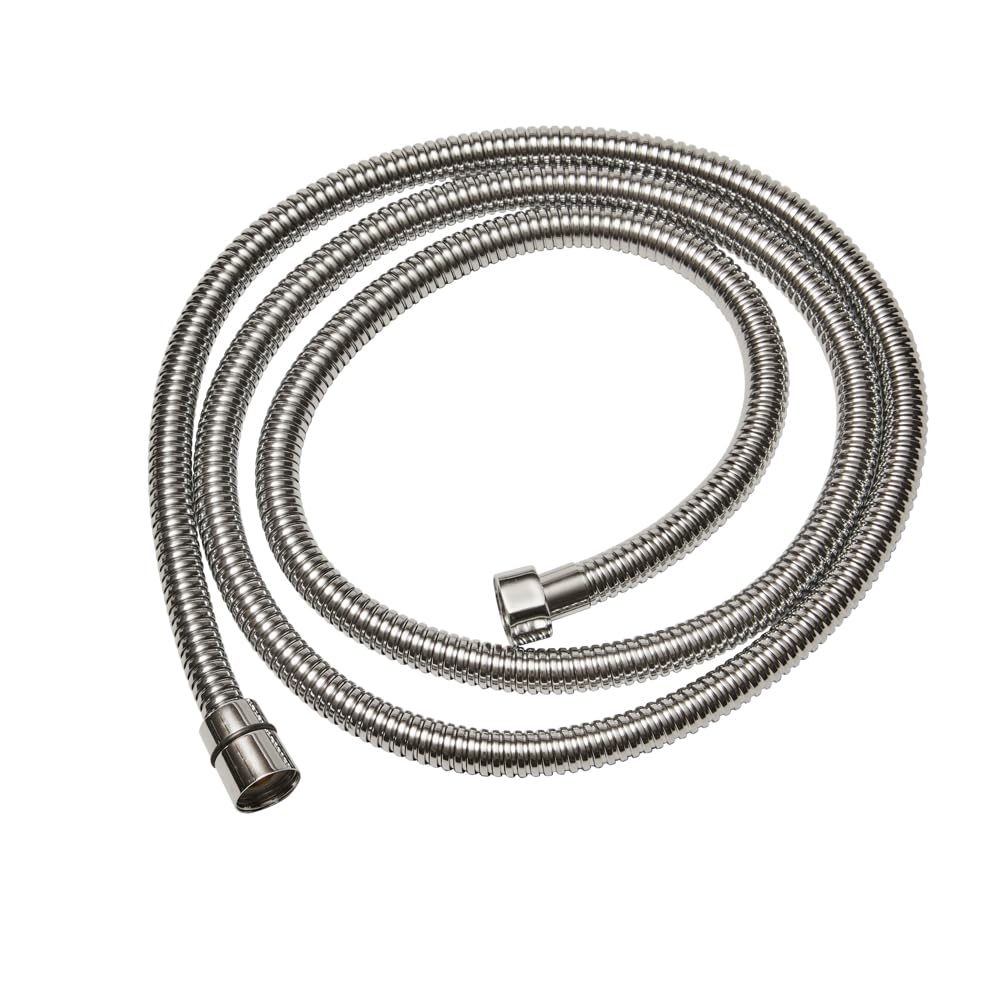 Milano Chrome Fine Ribbed Brass Shower Hose - 1.75M