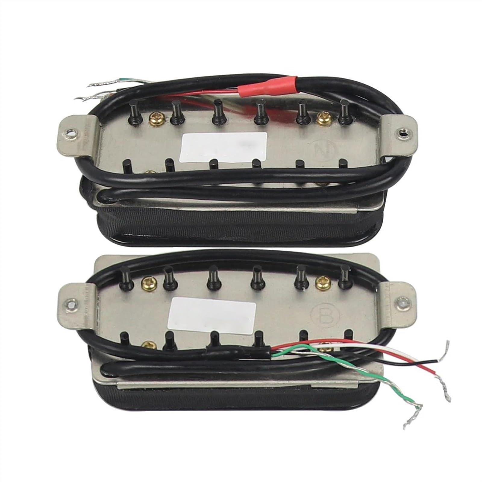 Professioneller E-Gitarren-Tonabnehmer 2 Stücke Alnico 5 Gitarre Pickup Humbucker E-gitarre Pickup Neck Bridge Set Schwarz Für Gitarre Teile Zubehör