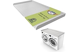 RELODECOR Non-Slip Top Washer and Dryer Wood Cover