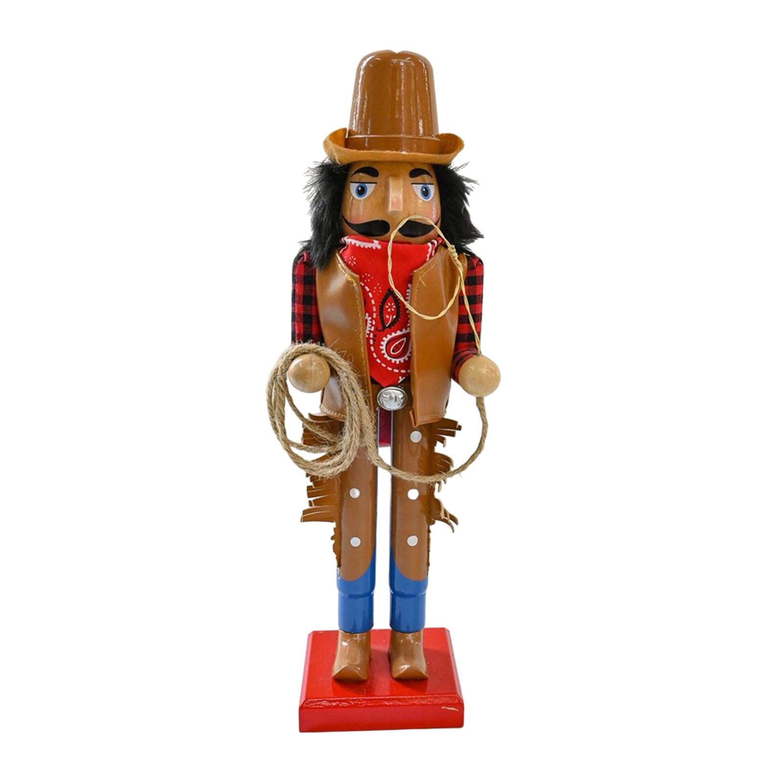 Hsioluted Christmas Theme Desktops Decorations Unique Ornament Tabletop Figurine Wood Sculpture with Intricate Craftsmanships Festives Gift