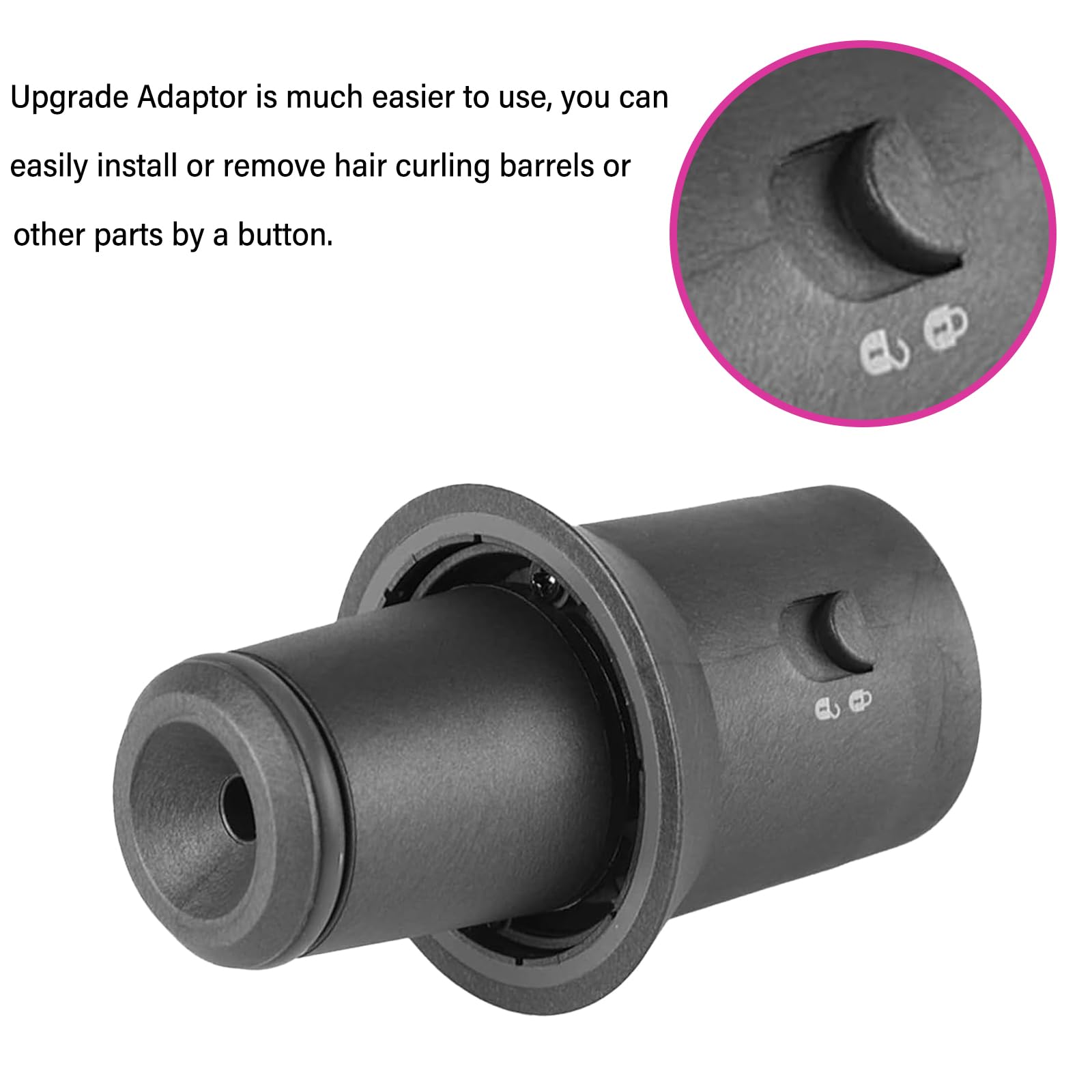 Spazzola volumizzante rotonda per Dyson Airwrap Styler per asciugacapelli Dyson con adattatore