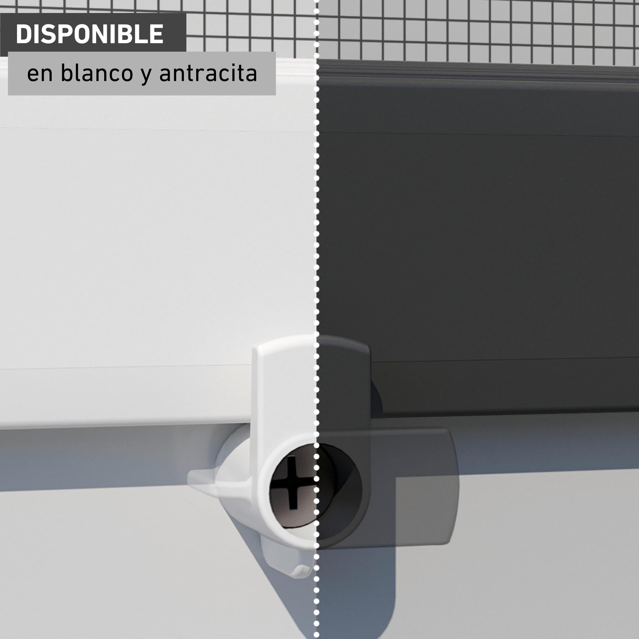 Windhager Juego de Hojas de mosquitera para Ventanas, Accesorios para mosquiteras, repuestos para mosquiteras, Marco Tensor de Ventana, Incl. Tornillos, fácil Montaje, 4 Piezas, Blanco