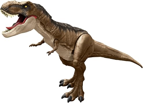 Mattel Jurassic World Dominion Super Colossal Tyrannosaurus Rex Action Figure, Extra Large Dinosaur Toy at 55CM with, 0007479