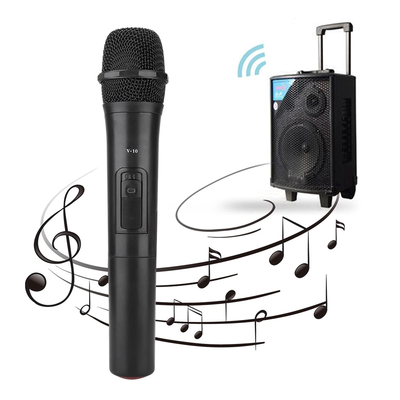 mikrofon do śpiewania UHF bezprzewodowy ręczny mikrofon wzmacniacz audio uniwersalne mikrofony kardioidalne z odbiornikiem USB do kościoła karaoke występ dla dzieci głośnik bluetooth