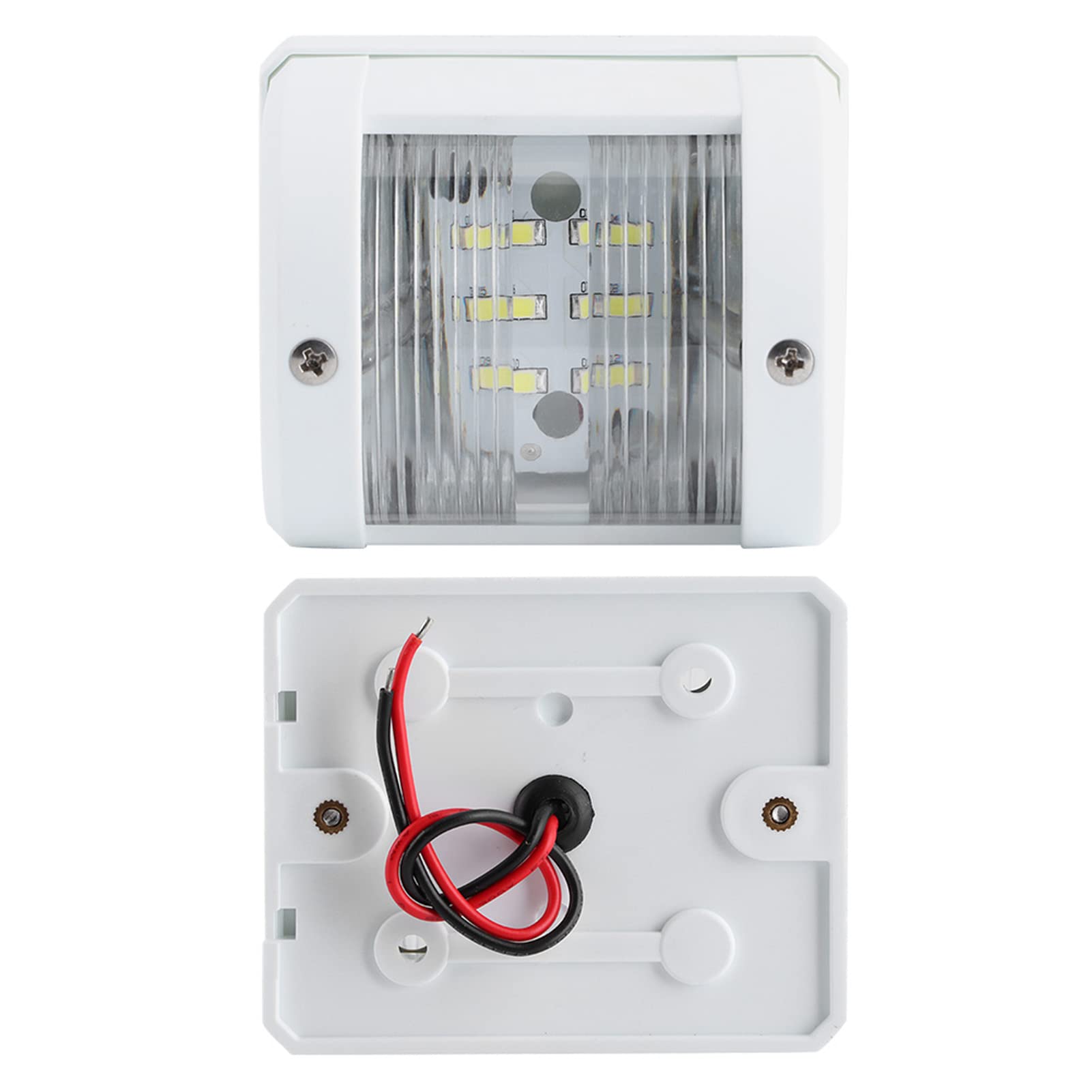KIMISS Luce di Segnalazione per Barca, 12V/24V 135 Gradi 3W IP66 Lampada LED per Albero di Navigazione, Crociere e Pesca