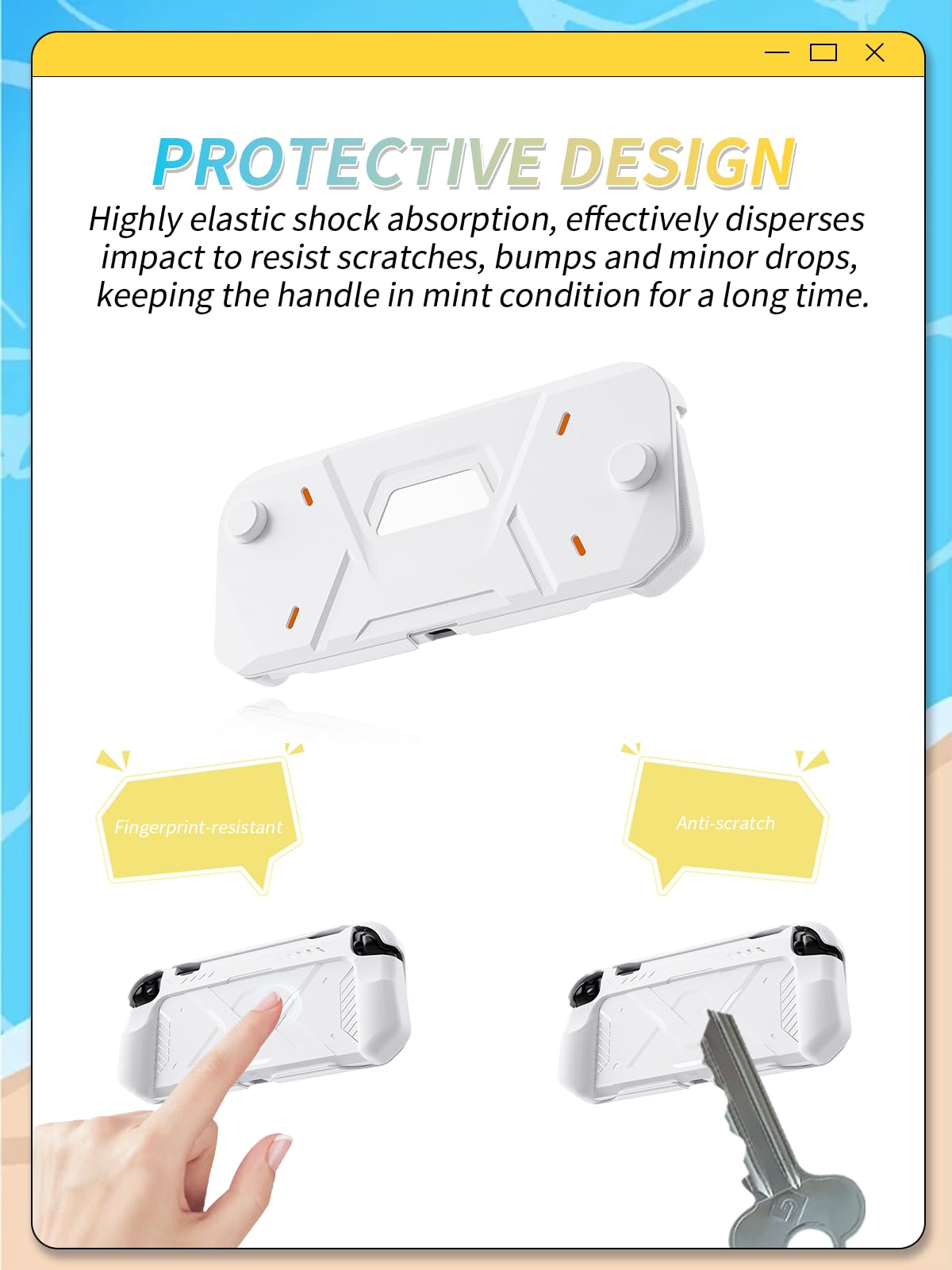 Cover per Nintendo Switch 2, custodia morbida in TPU e guscio rigido in PC per Switch2 con stile Mecha e protezione completa e design integrato, bianco