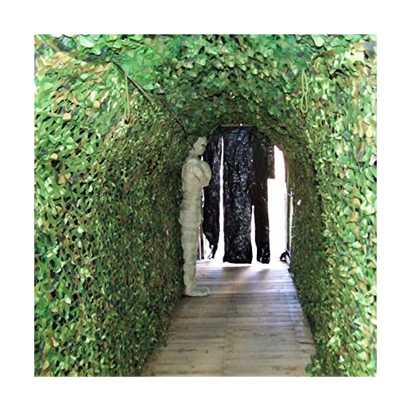 SMYH Tarnnetz 2x4m 3x3m 3x4m 4x8m 6x6m 8x8m 10x10m, Camouflage Net für Freizeit Camping Bars Jagd Waldlandschaft… – Bild 8