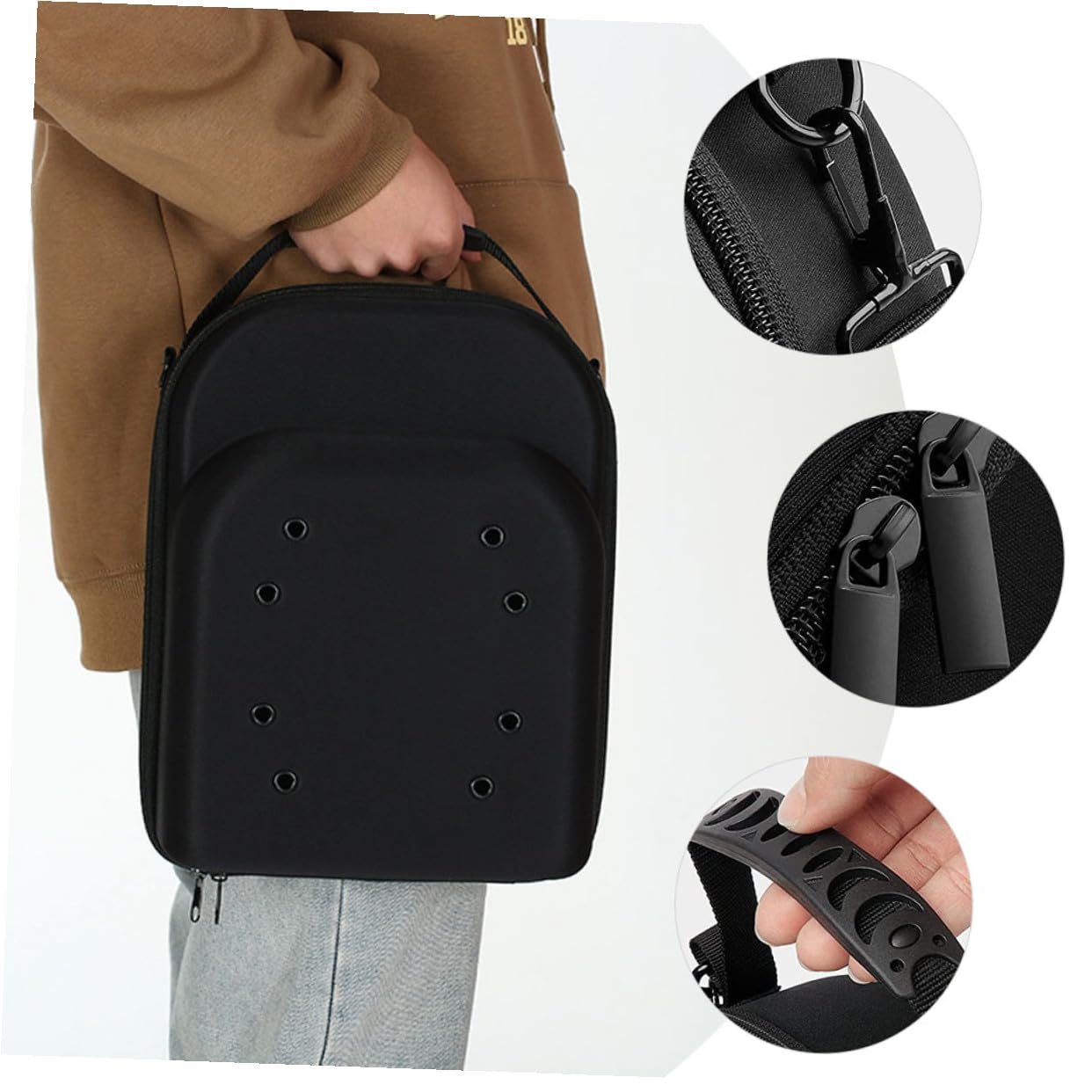 Gatuida Estuche Portátil Protección Anti-extrusión y Diseño Compacto Material Eva Resistente y Almacenamiento Seguro para Gorras de Béisbol Adecuado para Viajes