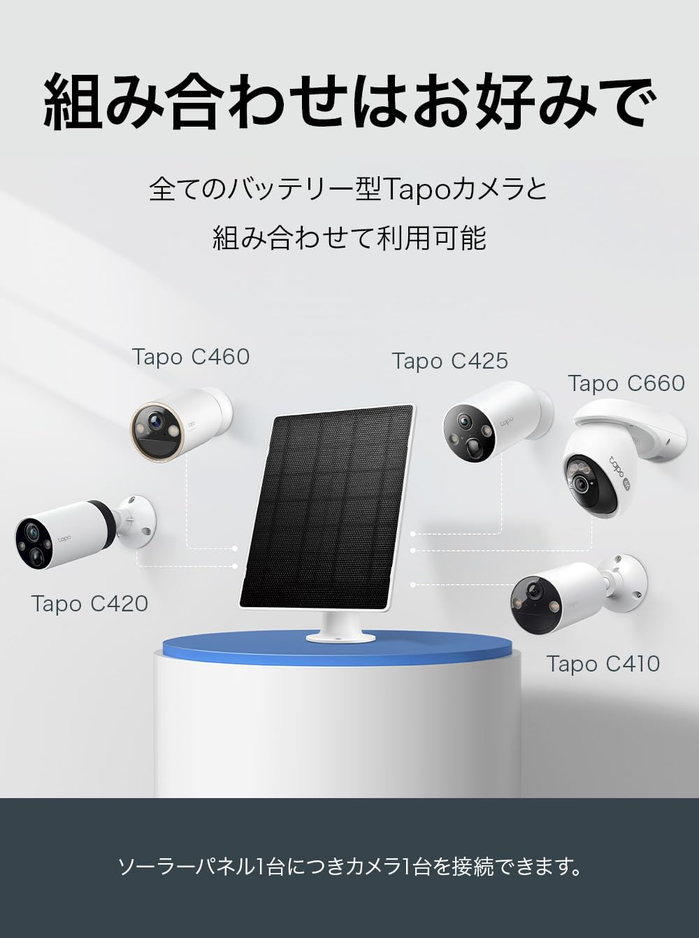 Amazon.co.jp: Tapo(タポ) ソーラーパネル 屋外バッテリーカメラ専用