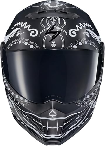 Miniatura 2 de ScorpionEXO Covert FX - Casco de motocicleta de cara completa para adultos, estilo Street Fighter, bolsillos para altavoces con Bluetooth DOT ECE El