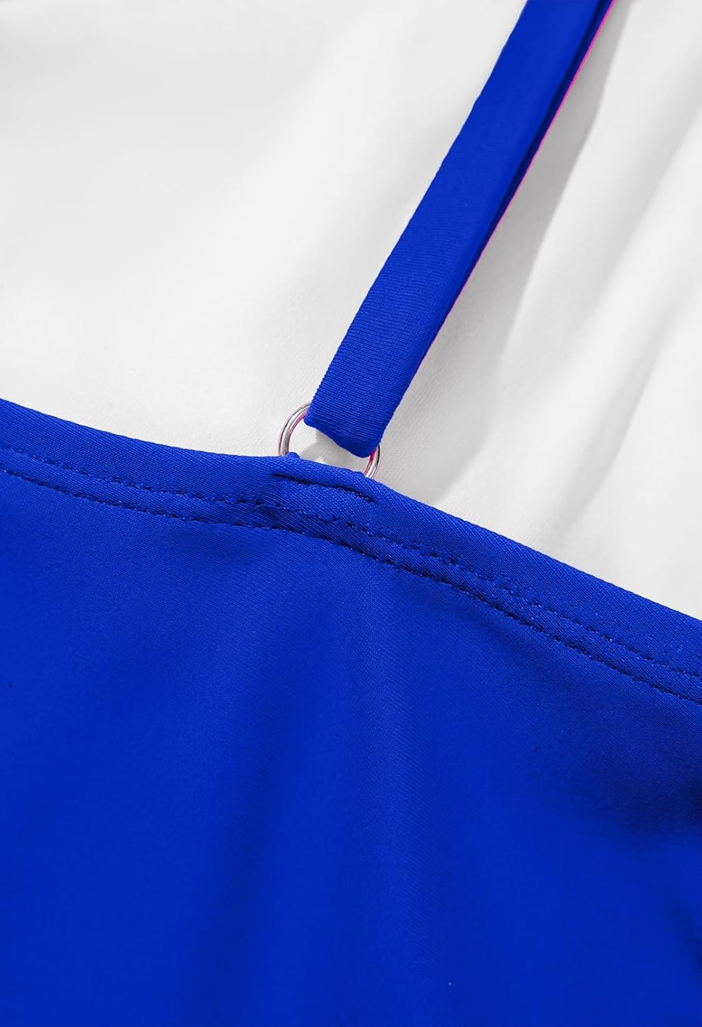 Pink Queen Women's One Piece Swimsuits 2026 Sexy Tummy Control Drawstring Bathing Suit V Neck Cutout Ruched Swimwear - Image 9