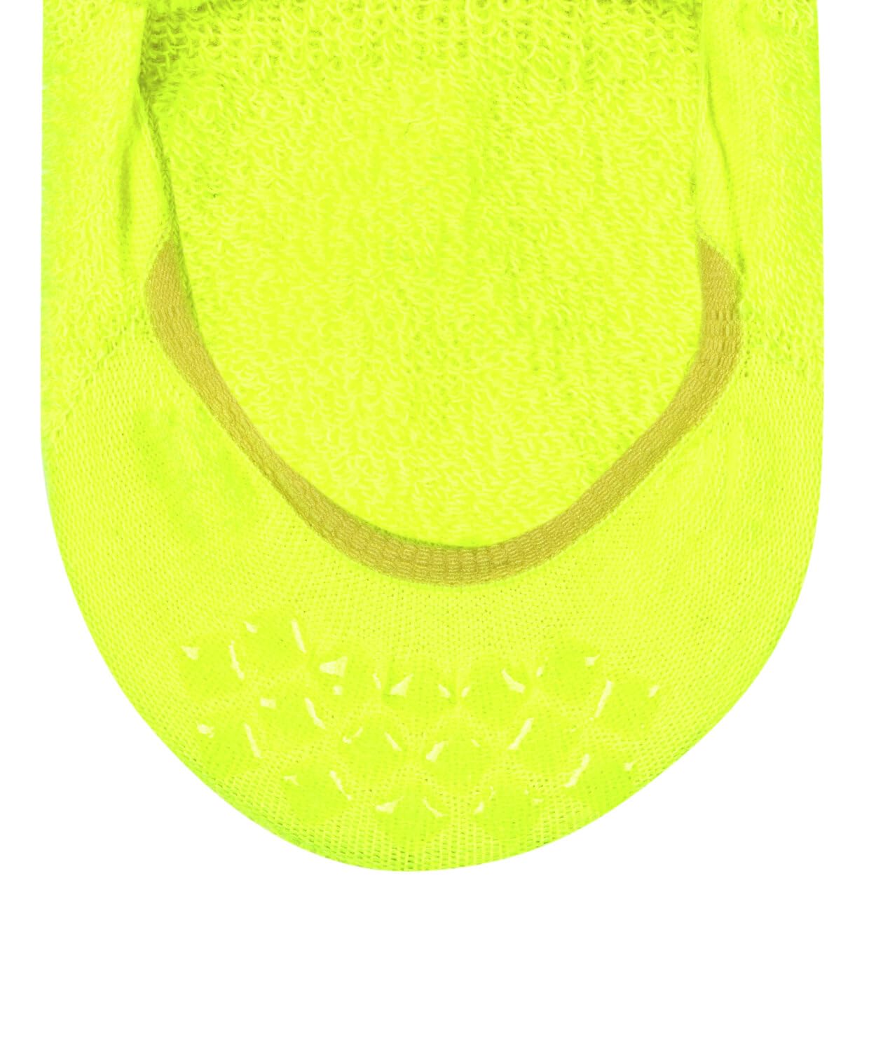 FALKE Uniseks Stopki Cool Kick Invisible U In materiał funkcyjny niewidoczne jednokolorowe 1 Para, Żółty Lightning 1325, 42-43