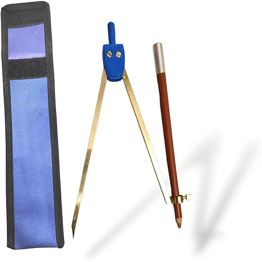 Brass Pencil Compass with Cover