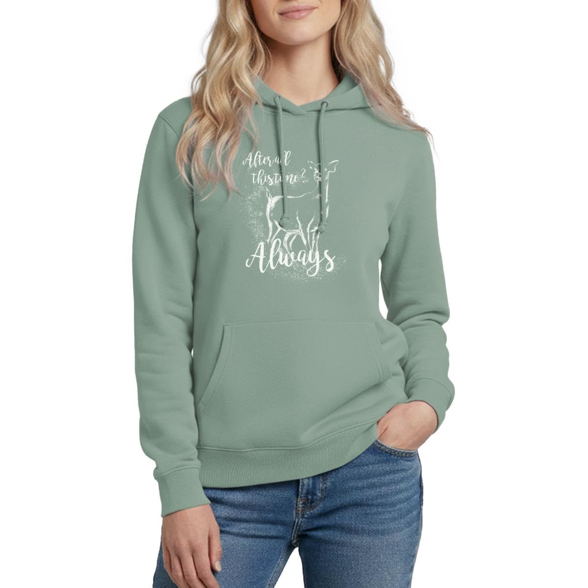 Spreadshirt Harry Potter Patronus Bichette Biche Sweat À Capuche Femme