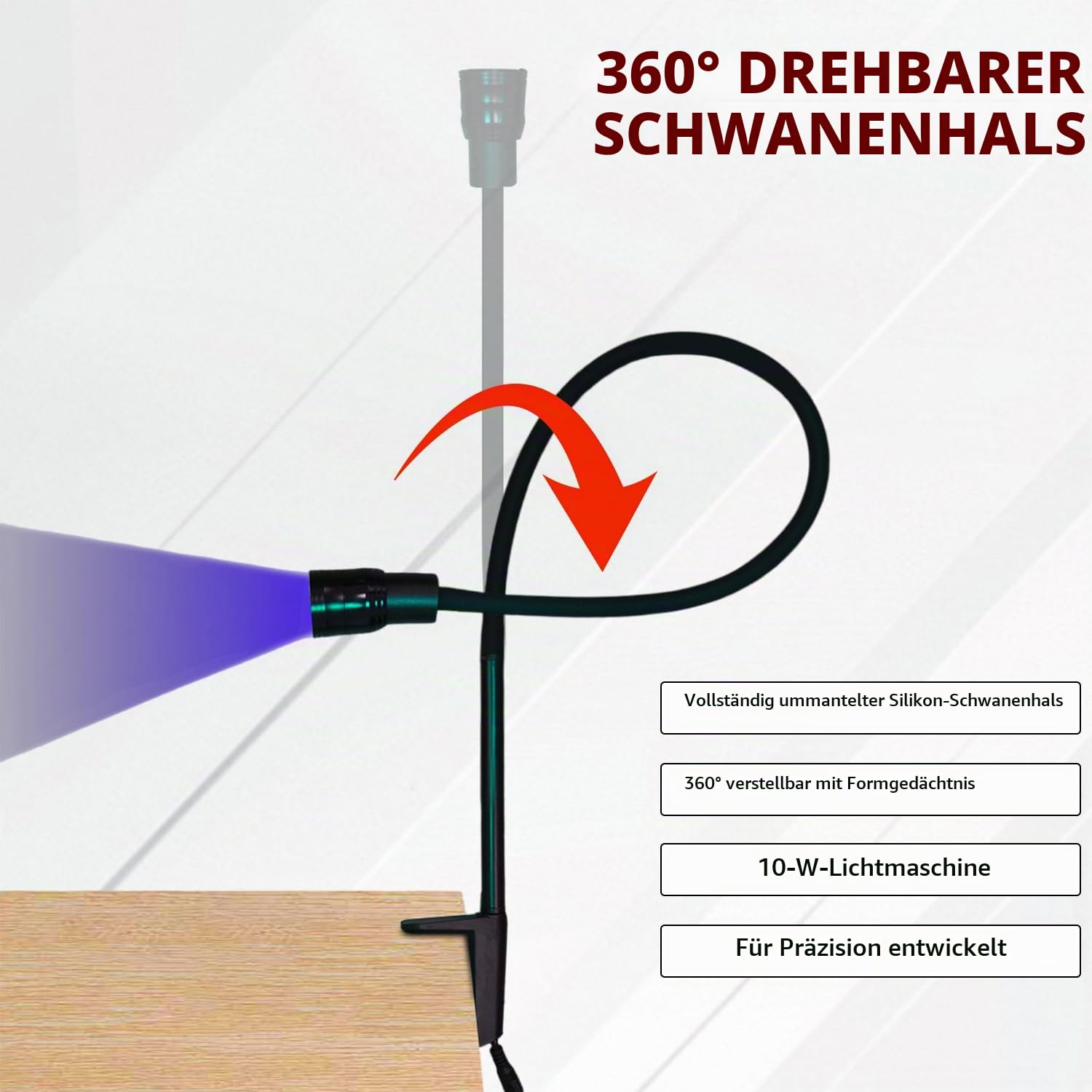 Wimpern Lampe 10W Wimpernlampe UV-Licht für Lichthärtenden Wimpernlicht