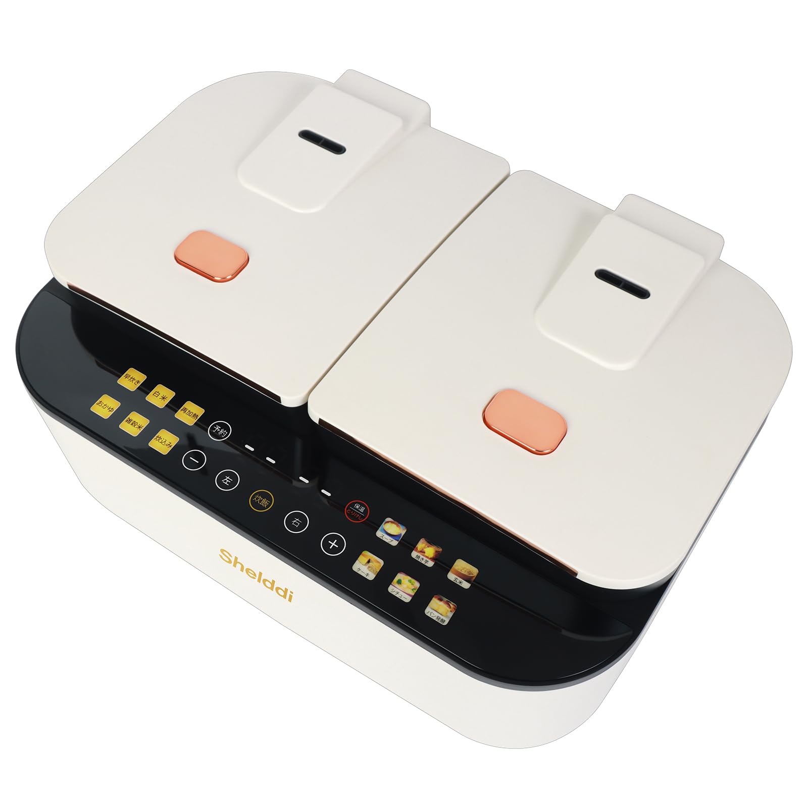Amazon | Shelddi 炊飯器 3合~5.5合 ダブルインナー 双内釜 一人暮らし 